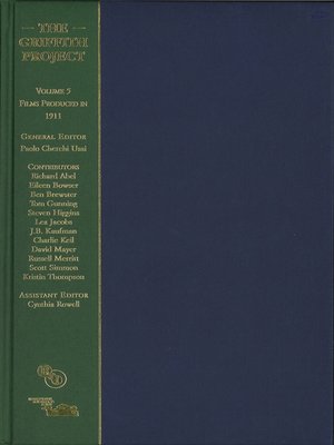 cover image of The Griffith Project, Volume 5